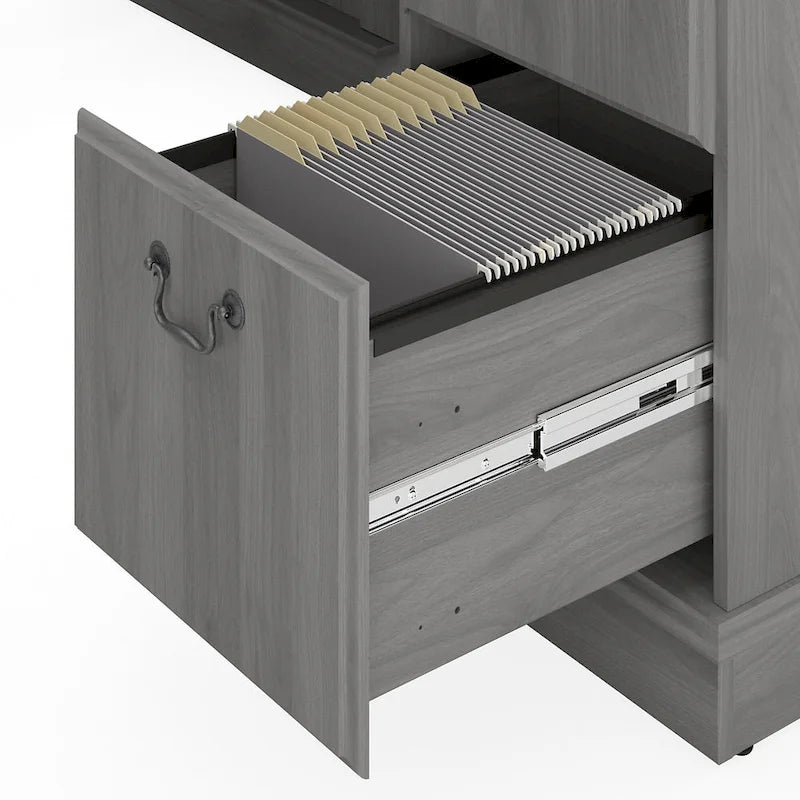 Ensemble bureau d'angle et bibliothèque Saratoga de Bush Furniture