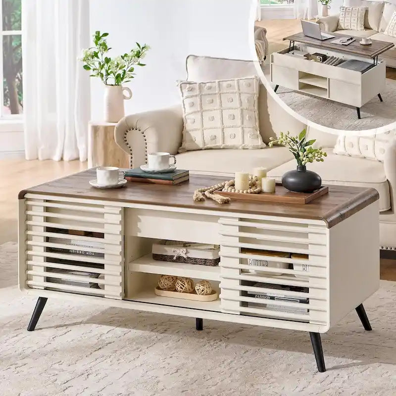Table basse relevable moderne du milieu du siècle, table basse pour salon