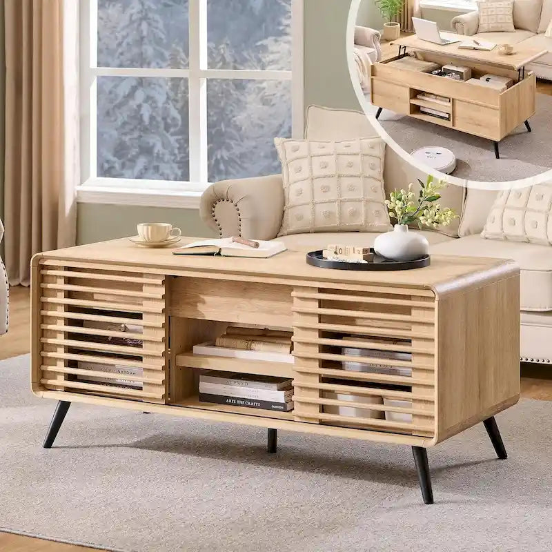 Table basse relevable moderne du milieu du siècle, table basse pour salon