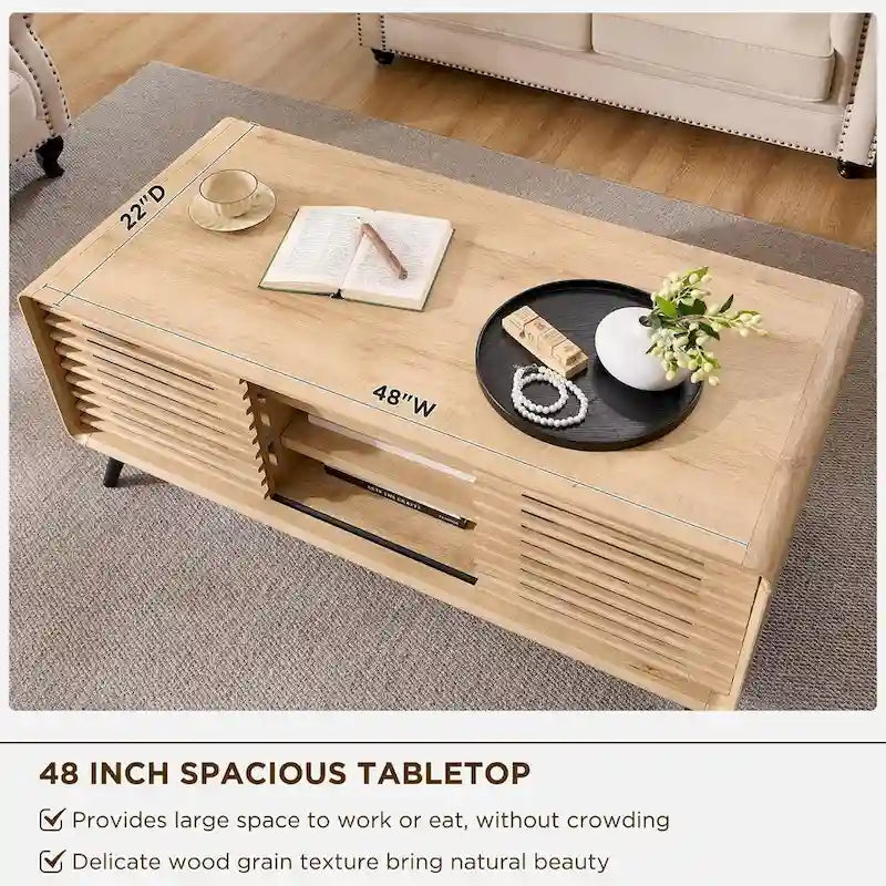 Table basse relevable moderne du milieu du siècle, table basse pour salon