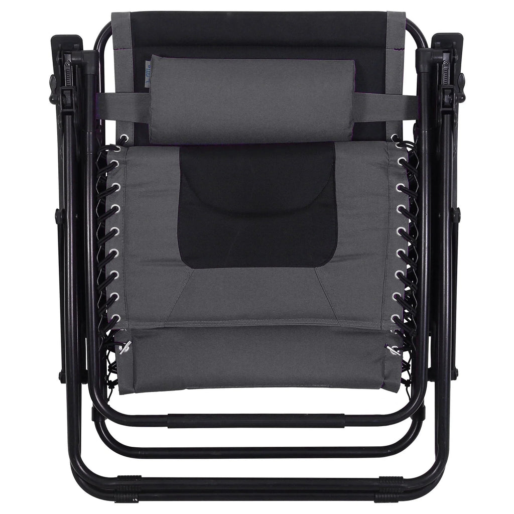 Fauteuil de relaxation zéro gravité XL surdimensionné rembourré avec accoudoirs plus larges et porte-gobelet réglable - N/A
