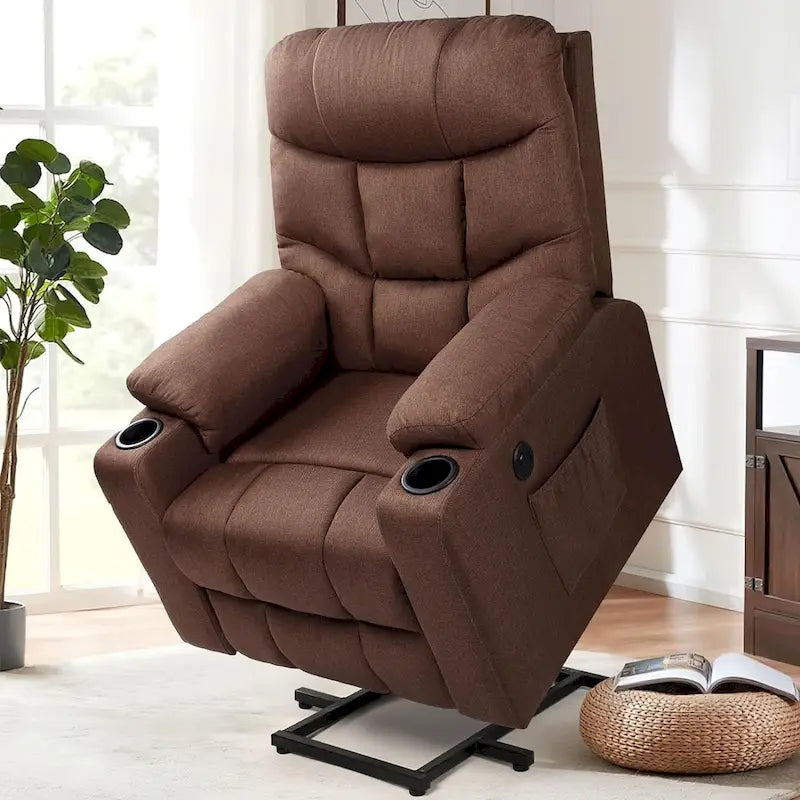 Fauteuil inclinable releveur AECOJOY pour personnes âgées avec massage et port de charge USB
