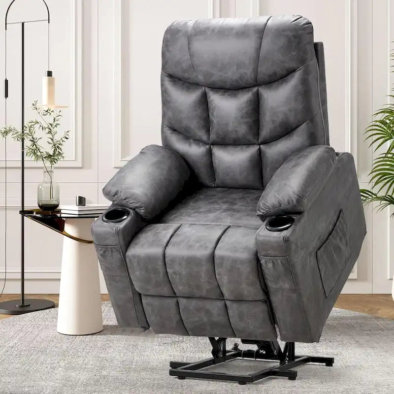 Fauteuil inclinable releveur AECOJOY pour personnes âgées avec massage et port de charge USB