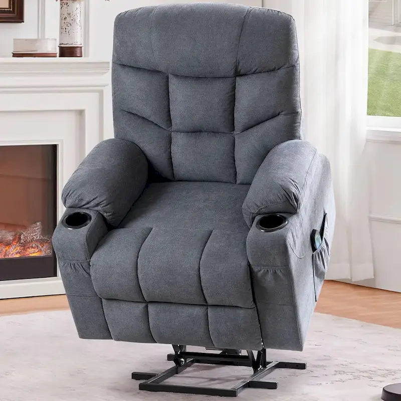 Fauteuil inclinable releveur AECOJOY pour personnes âgées avec massage et port de charge USB