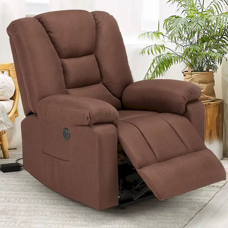 Fauteuil inclinable releveur AECOJOY pour personnes âgées avec massage et port de charge USB