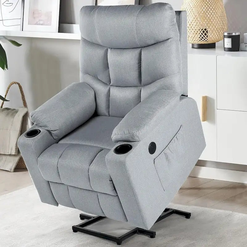 Fauteuil inclinable releveur AECOJOY pour personnes âgées avec massage et port de charge USB