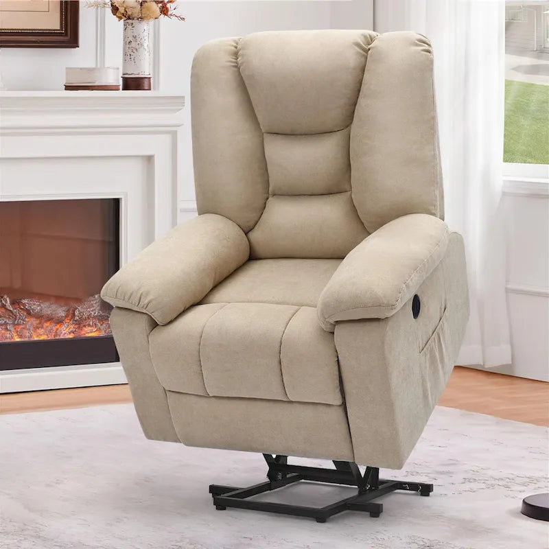 Fauteuil inclinable releveur AECOJOY pour personnes âgées avec massage et port de charge USB