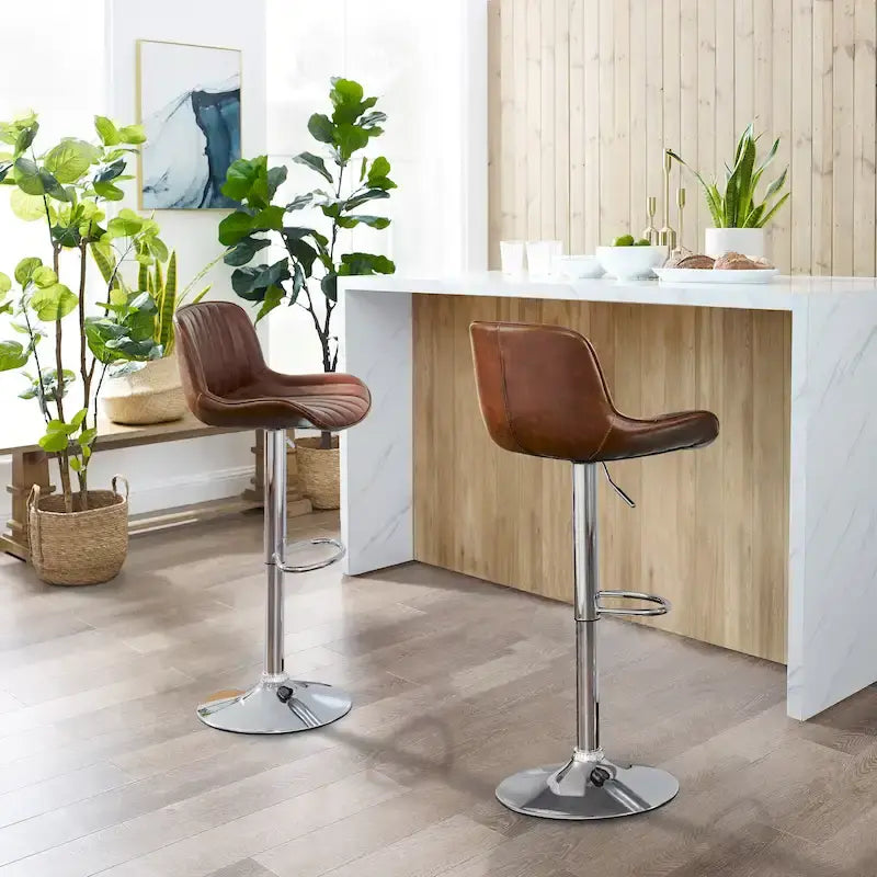 Tabouret de bar pivotant réglable en hauteur Art Leon, lot de 2