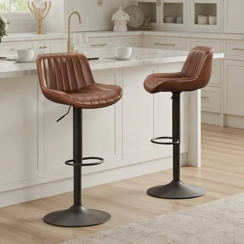 Tabouret de bar pivotant réglable en hauteur Art Leon, lot de 2