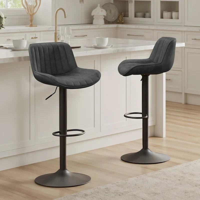 Tabouret de bar pivotant réglable en hauteur Art Leon, lot de 2