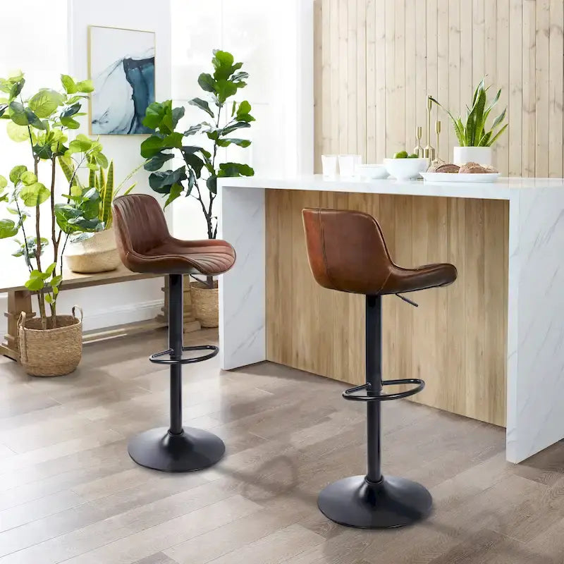 Tabouret de bar pivotant réglable en hauteur Art Leon, lot de 2