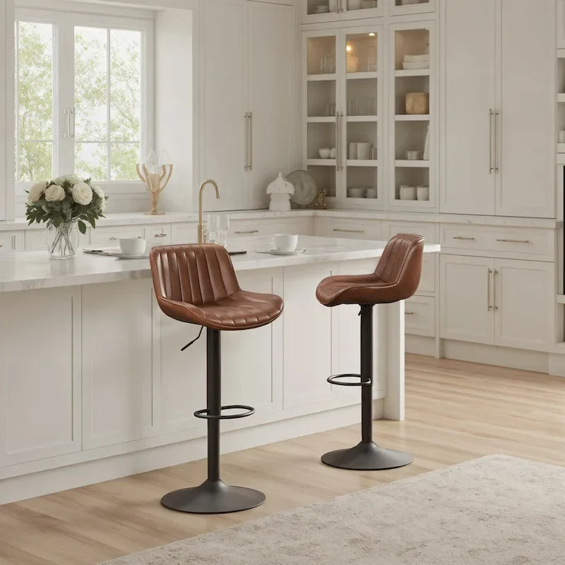 Tabouret de bar pivotant réglable en hauteur Art Leon, lot de 2