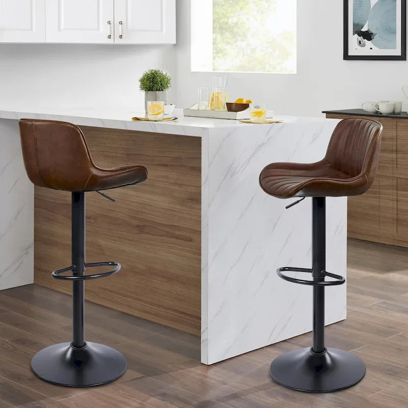 Tabouret de bar pivotant réglable en hauteur Art Leon, lot de 2
