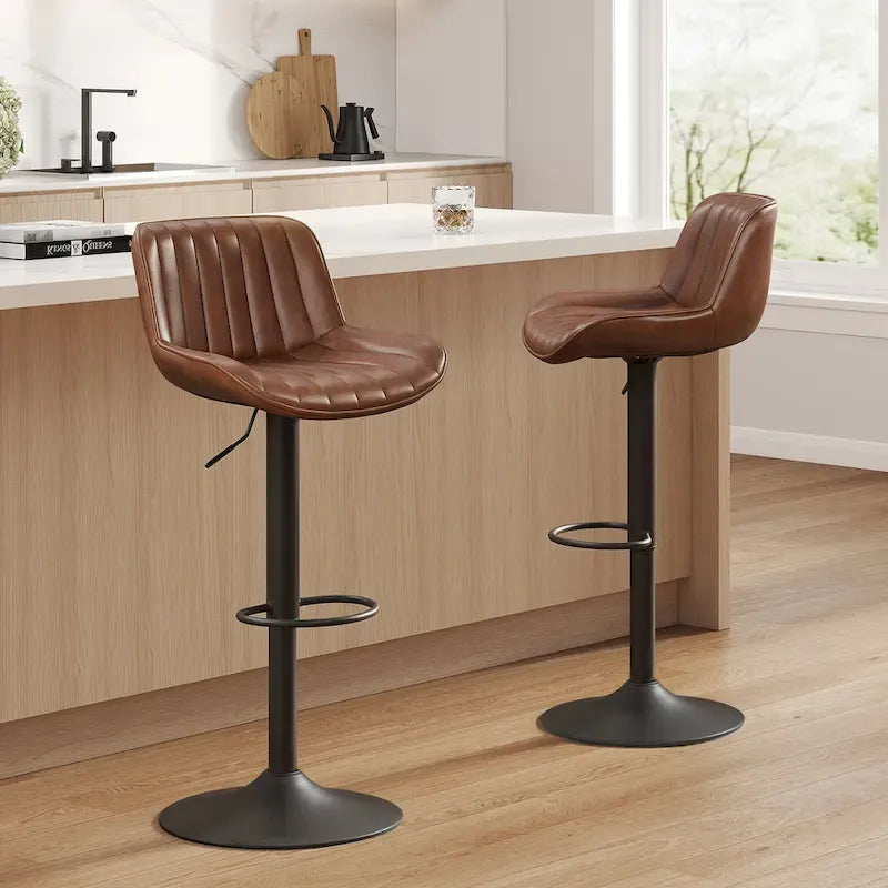 Tabouret de bar pivotant réglable en hauteur Art Leon, lot de 2