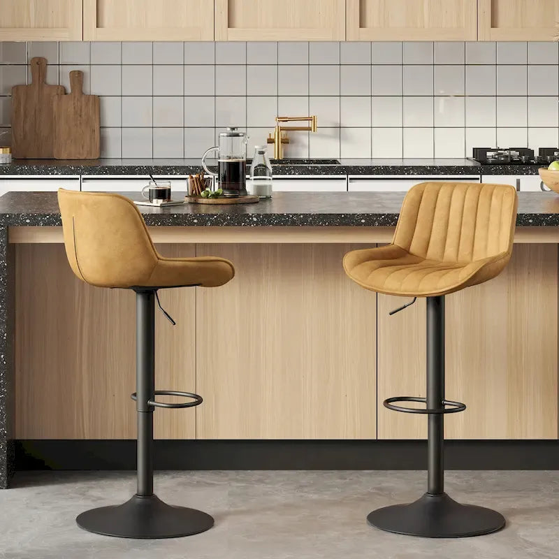 Tabouret de bar pivotant réglable en hauteur Art Leon, lot de 2