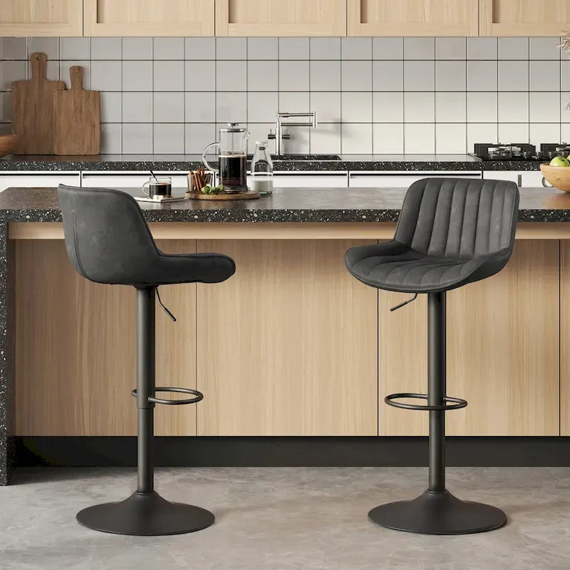 Tabouret de bar pivotant réglable en hauteur Art Leon, lot de 2