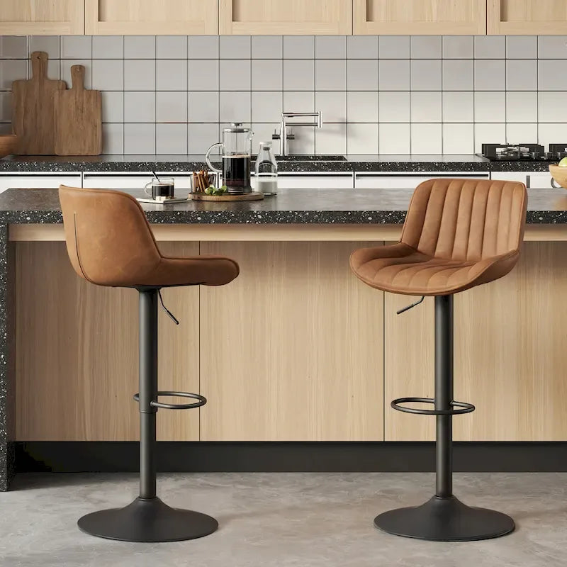 Tabouret de bar pivotant réglable en hauteur Art Leon, lot de 2