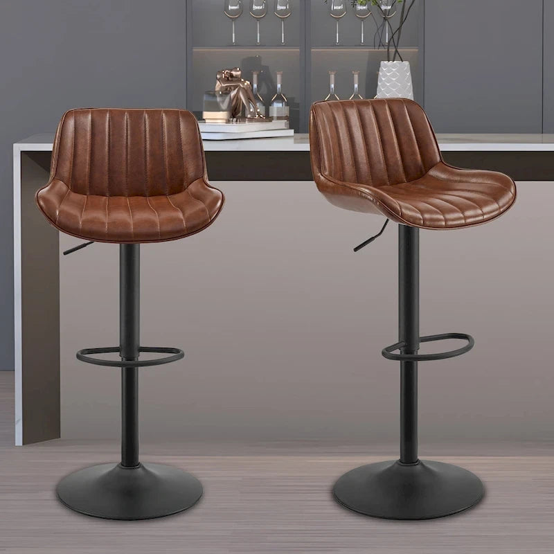 Tabouret de bar pivotant réglable en hauteur Art Leon, lot de 2