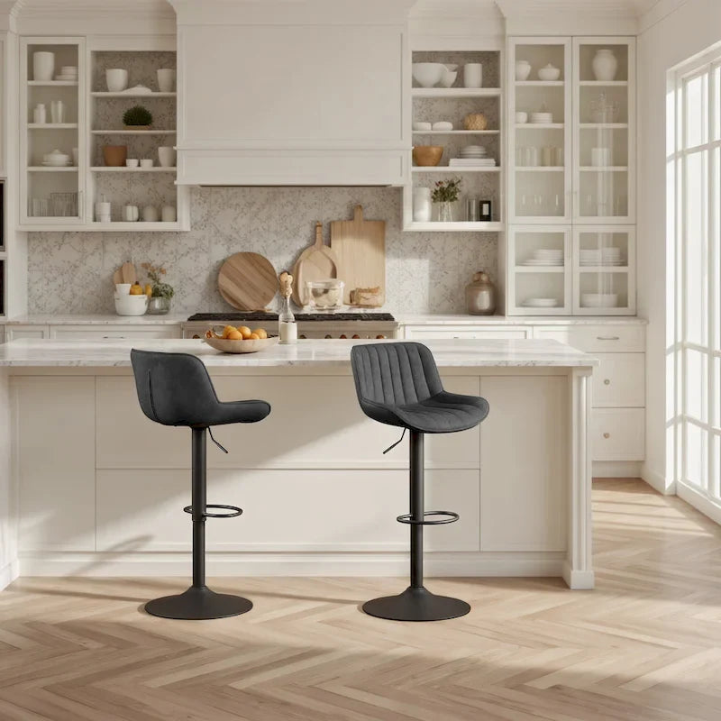 Tabouret de bar pivotant réglable en hauteur Art Leon, lot de 2