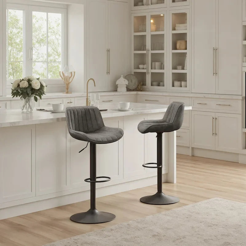 Tabouret de bar pivotant réglable en hauteur Art Leon, lot de 2