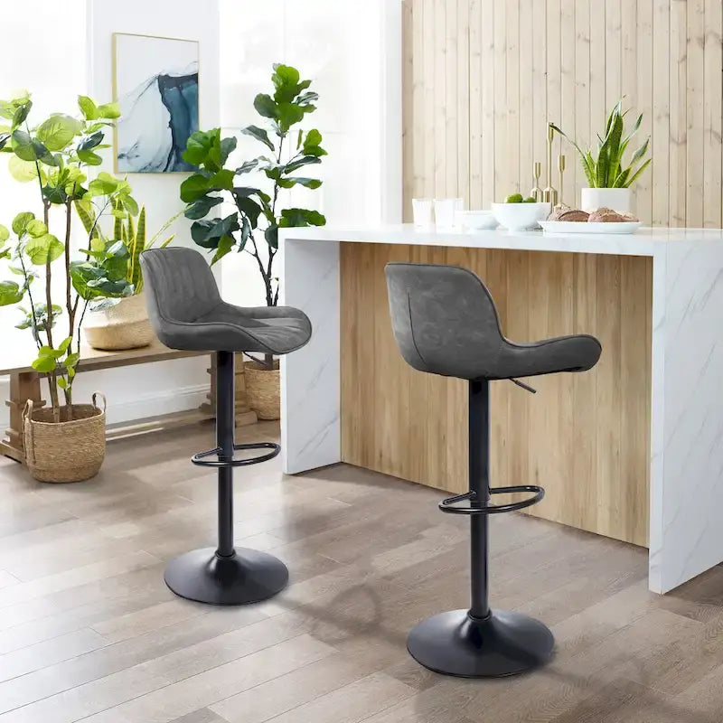 Tabouret de bar pivotant réglable en hauteur Art Leon, lot de 2