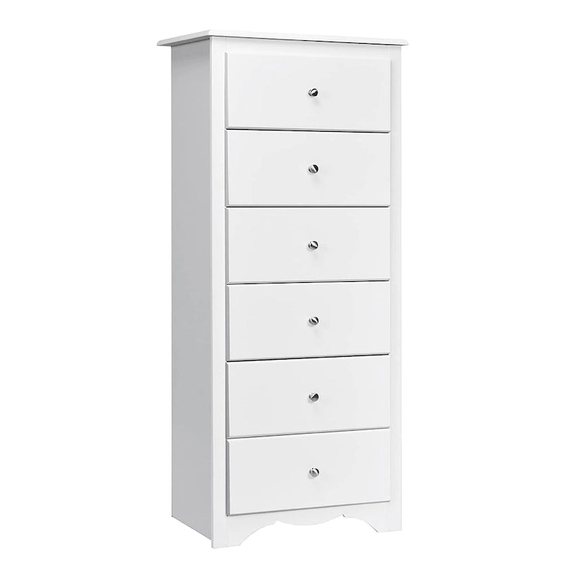 Commode en bois à 6 tiroirs, organisateur de vêtements pour chambre à coucher