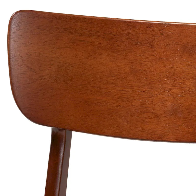 Chaises de salle à manger d'appoint en bois courbé noyer foncé, style scandinave moderne du milieu du siècle, Pays-Bas (Lot de 2)