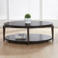 Table basse ovale Penton Espresso Stone