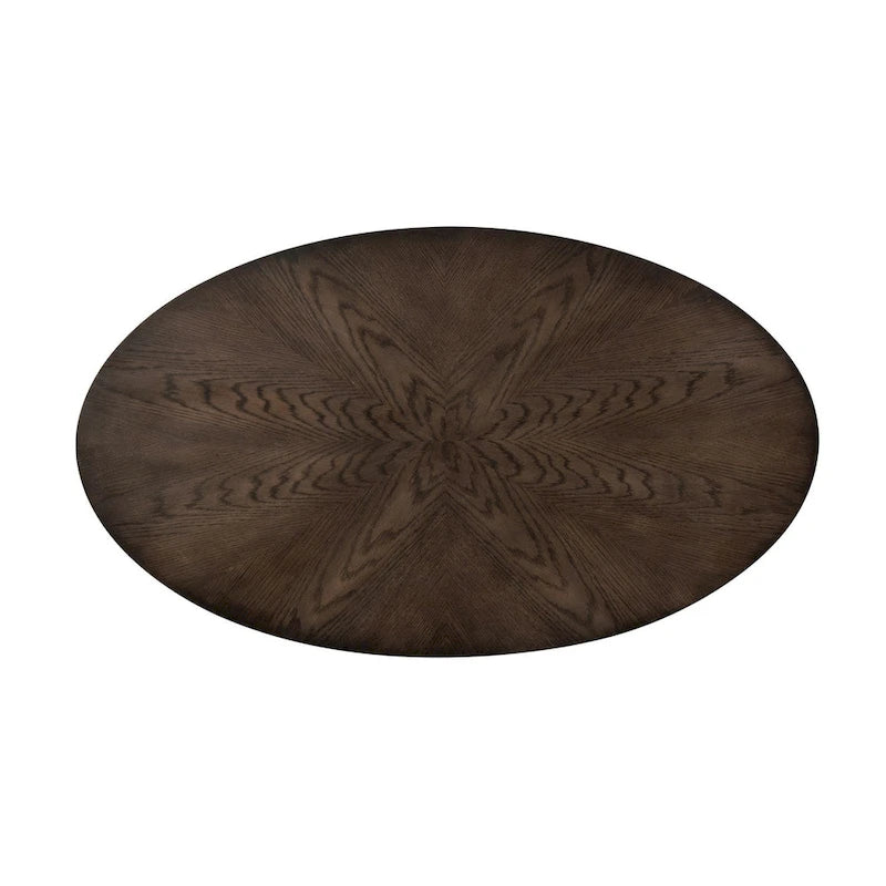 Table basse ovale Penton Espresso Stone