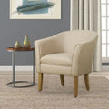 Fauteuil d'appoint rembourré de style tonneau Kingswell de Porch & Den