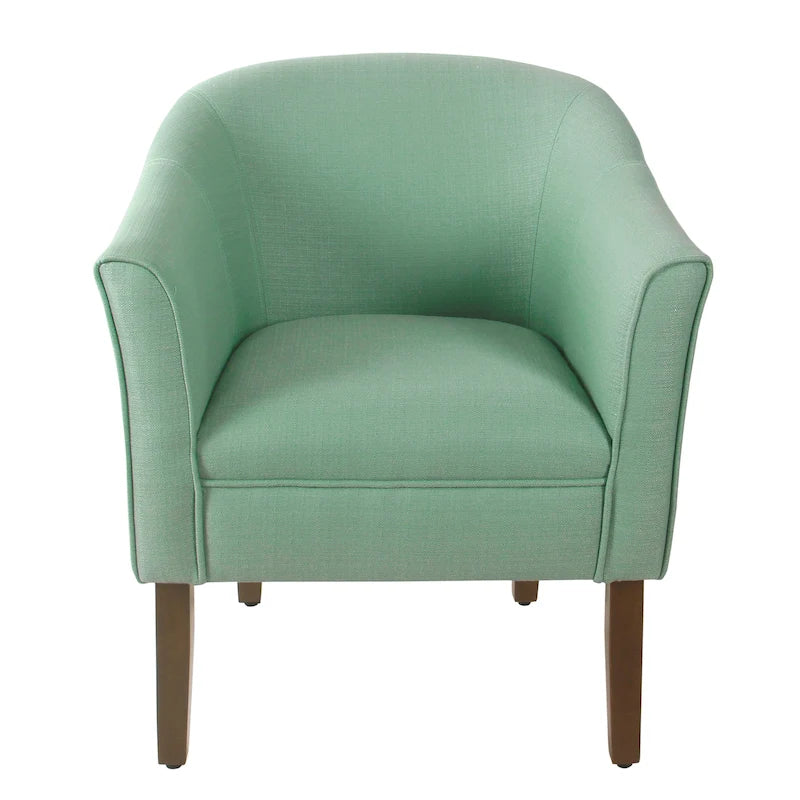 Fauteuil d'appoint rembourré de style tonneau Kingswell de Porch & Den