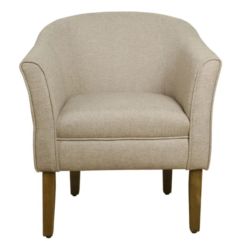 Fauteuil d'appoint rembourré de style tonneau Kingswell de Porch & Den