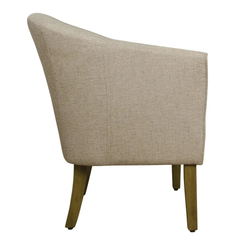 Fauteuil d'appoint rembourré de style tonneau Kingswell de Porch & Den