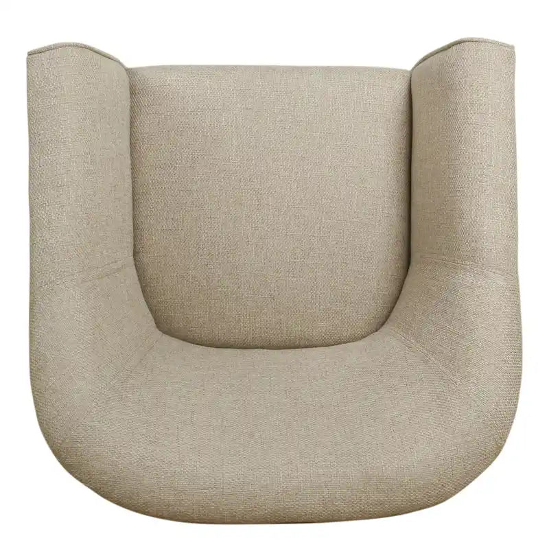 Fauteuil d'appoint rembourré de style tonneau Kingswell de Porch & Den