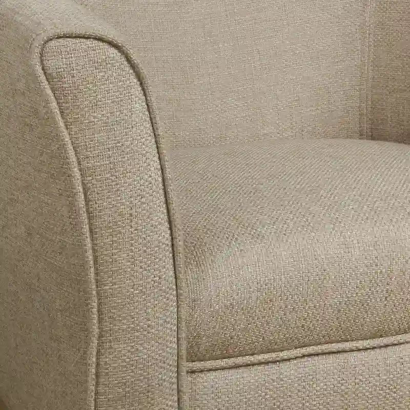 Fauteuil d'appoint rembourré de style tonneau Kingswell de Porch & Den