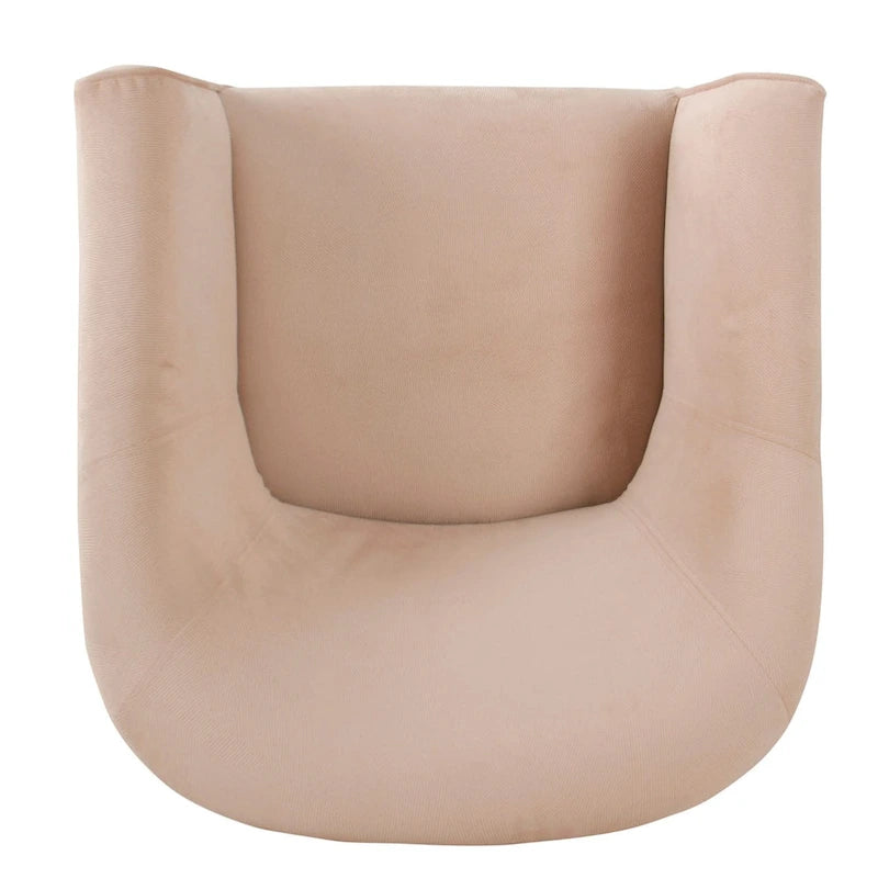Fauteuil d'appoint rembourré de style tonneau Kingswell de Porch & Den