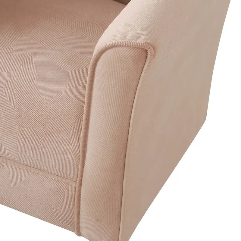 Fauteuil d'appoint rembourré de style tonneau Kingswell de Porch & Den