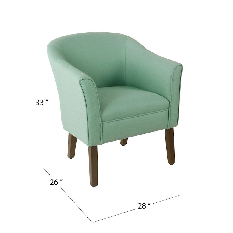Fauteuil d'appoint rembourré de style tonneau Kingswell de Porch & Den
