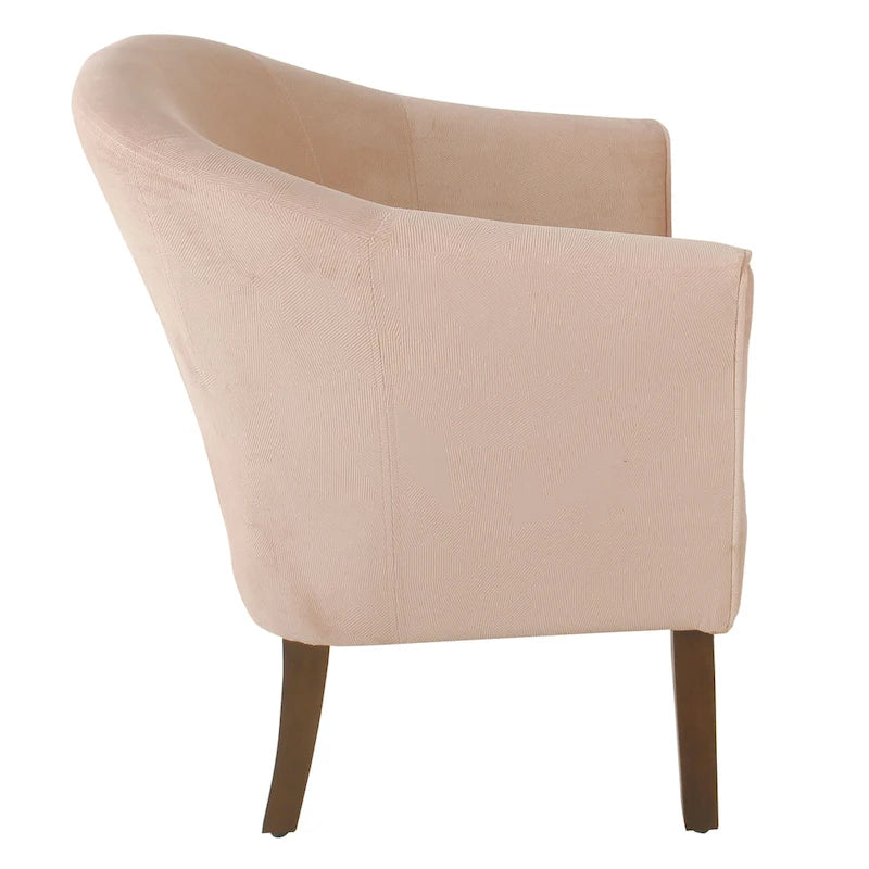 Fauteuil d'appoint rembourré de style tonneau Kingswell de Porch & Den