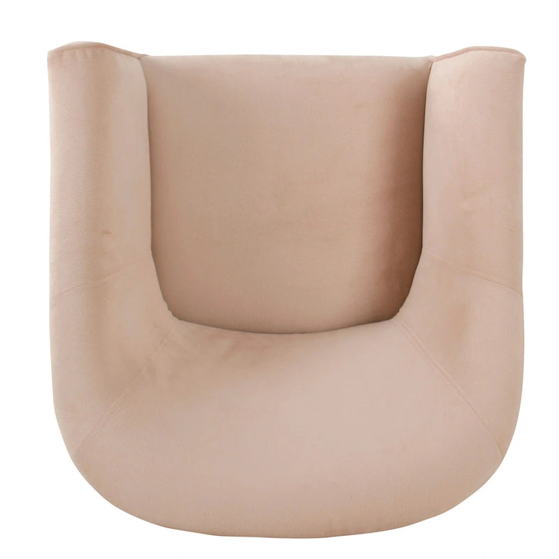 Fauteuil d'appoint rembourré de style tonneau Kingswell de Porch & Den
