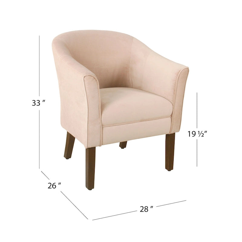 Fauteuil d'appoint rembourré de style tonneau Kingswell de Porch & Den