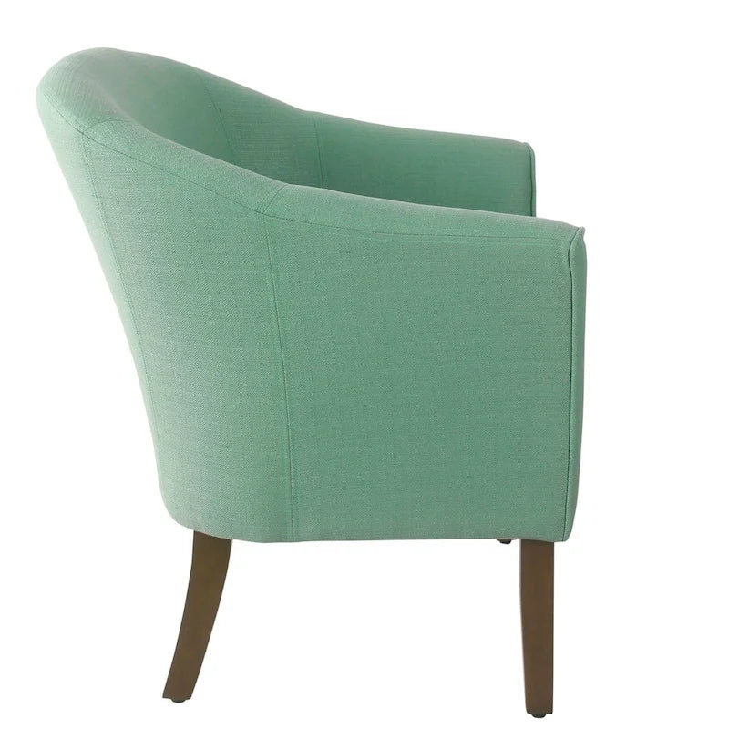 Fauteuil d'appoint rembourré de style tonneau Kingswell de Porch & Den