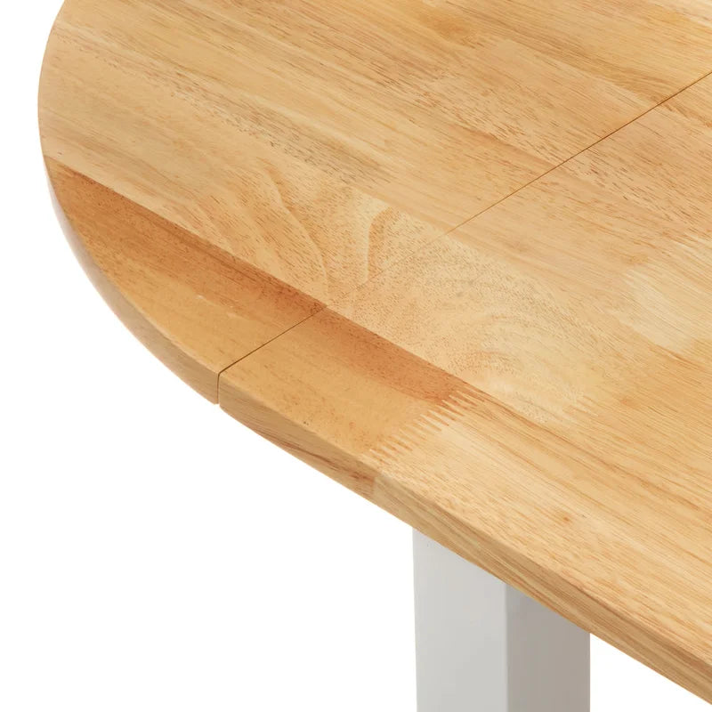 Table de salle à manger à abattants en bois massif « Simple Living Country Cottage »