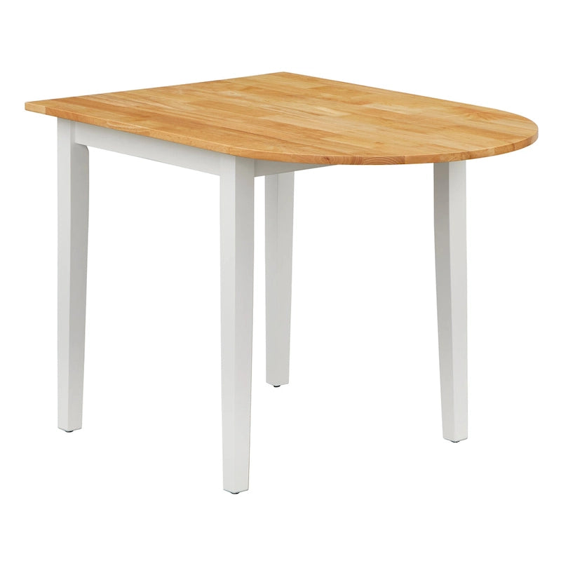 Table de salle à manger à abattants en bois massif « Simple Living Country Cottage »