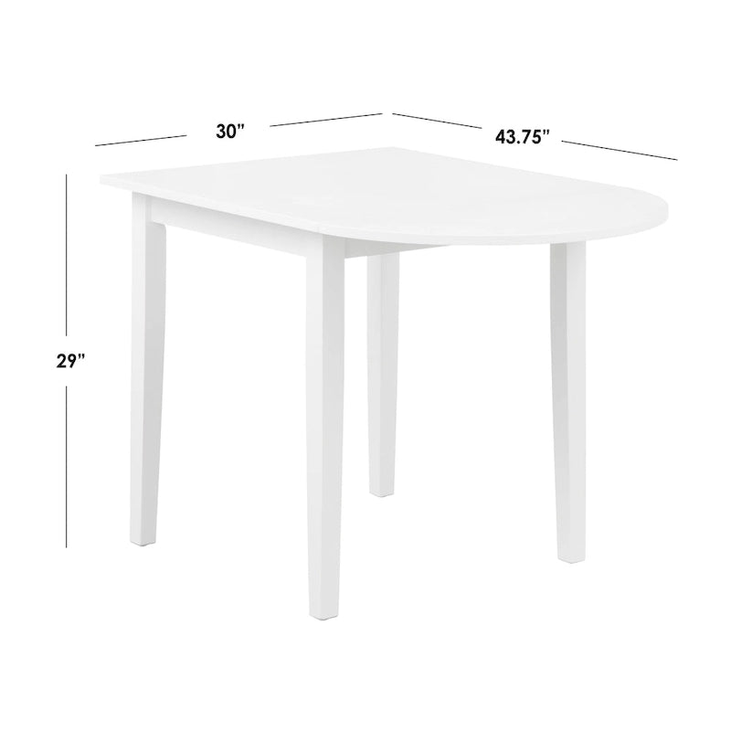 Table de salle à manger à abattants en bois massif « Simple Living Country Cottage »