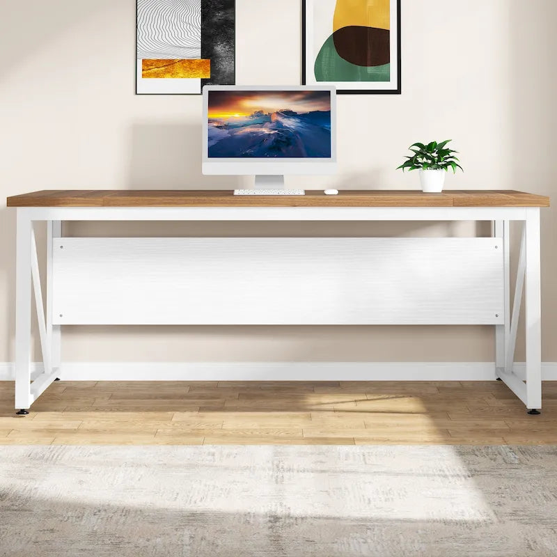 Bureau d'ordinateur en L de 63 pouces avec meuble de classement latéral de 47 pouces, ensemble de meubles de bureau pour la maison, bureau de direction