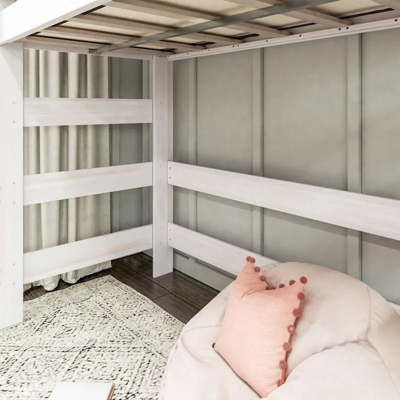 Lit mezzanine haut simple Max and Lily Farmhouse