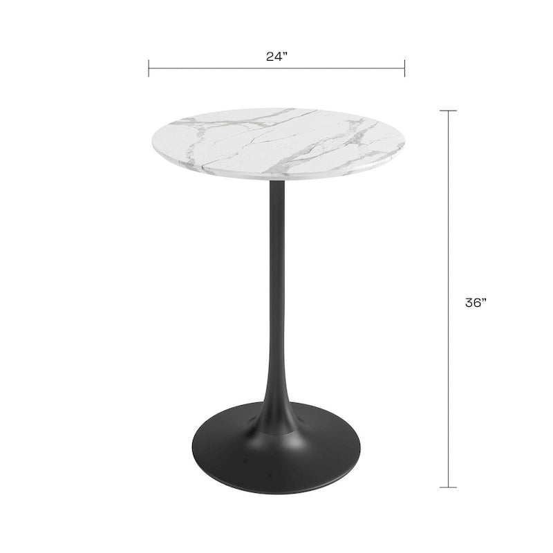 Table de café hauteur comptoir moderne milieu de siècle Kurv