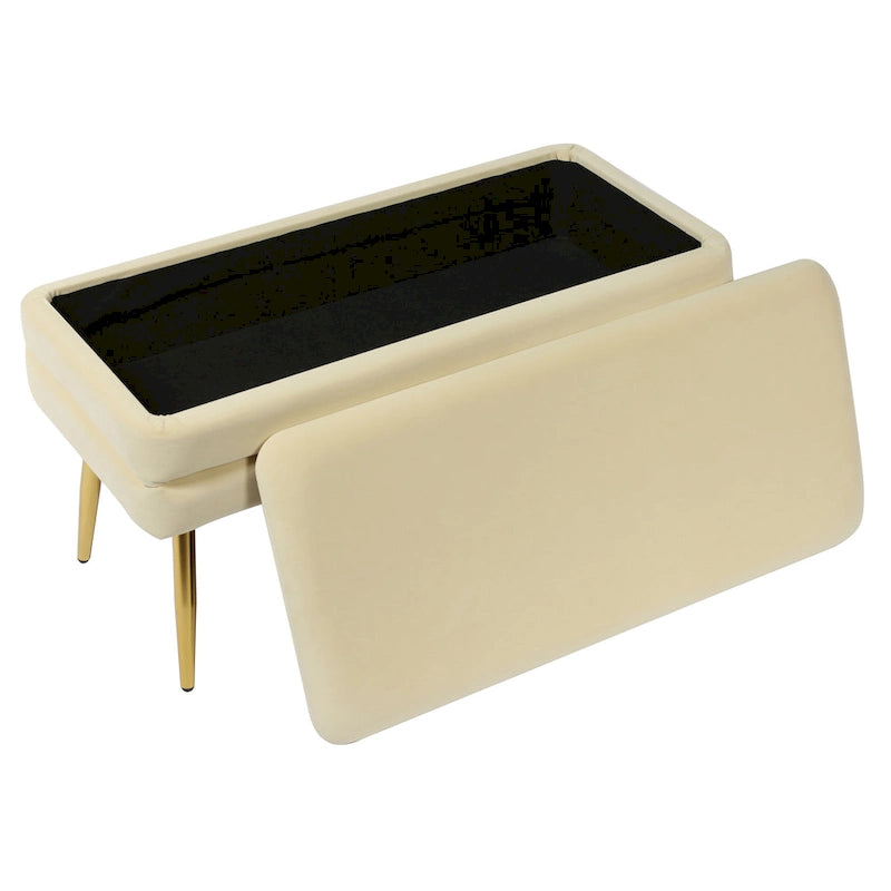 Banc de rangement Ziva Cream