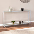 Console de table étroite en métal Glenn, par SEI Furniture